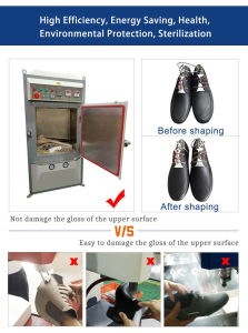 131C sample room vacuum heat setting machine front view for details small output shoe factory