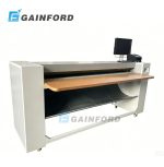 CP-L vertical leather measuring machine with infrared digital scanning for accurate hide area measurement
