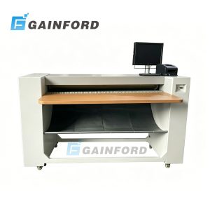 CP-L vertical leather measuring machine with infrared digital scanning for accurate hide area measurement
