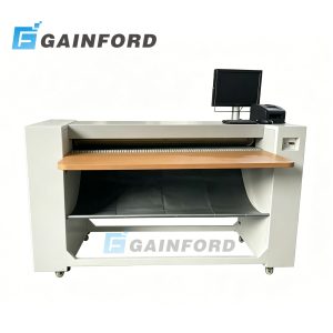 CP-L vertical leather measuring machine with infrared digital scanning for accurate hide area measurement