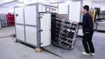 YT-134A intelligent double door vacuum heat setting machine for shoes and boots with PLC control and steam wrinkle removal