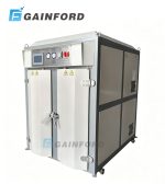 YT-134A intelligent double door vacuum heat setting machine for shoes and boots with PLC control and steam wrinkle removal