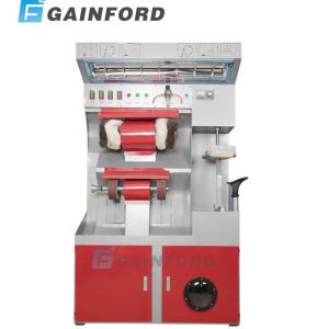 58 shoe repair machine side view with polishing and grinding wheels