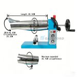 Professional leather boot shaft expander and wrinkle remover machine on a clean white background.